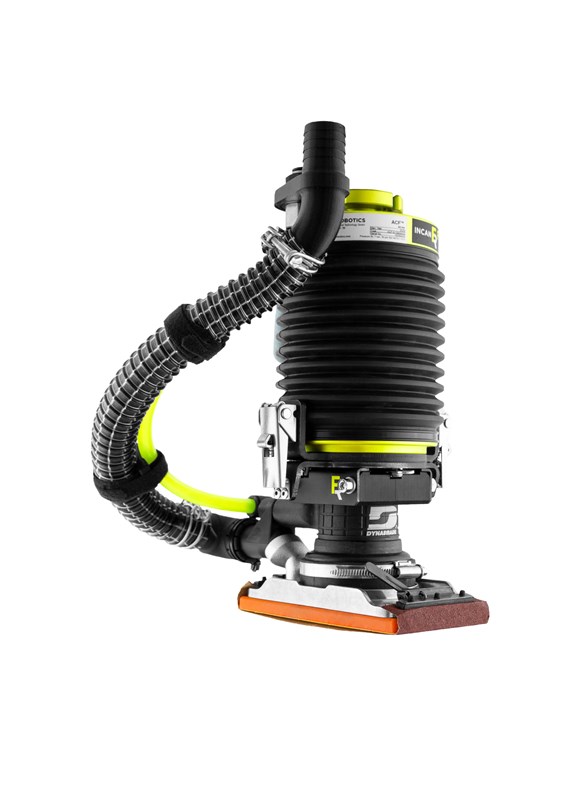 Der Bausatz enthält: FerRobotics ACF-K + Dynabrade Werkzeug Ref. 57814B