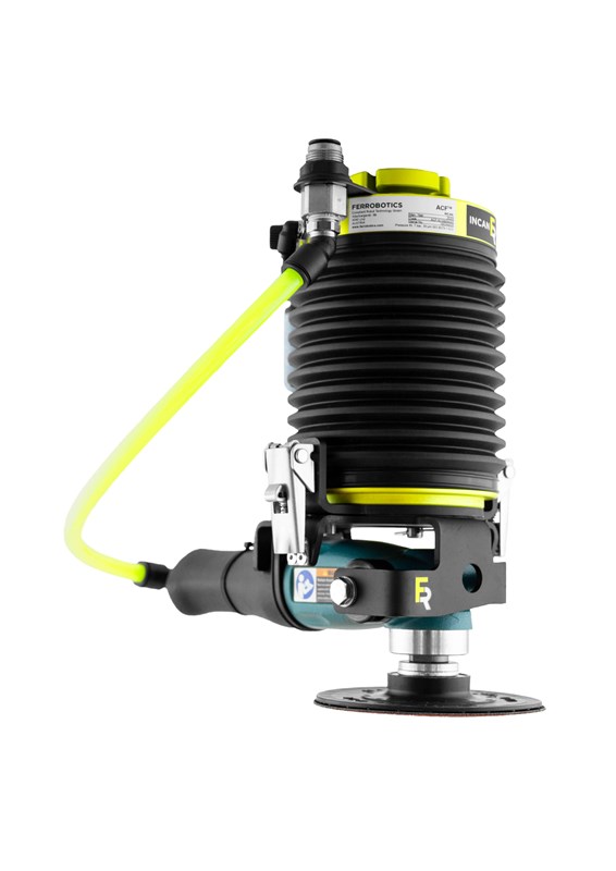 Der Bausatz enthält: FerRobotics ACF-K + Dynabrade Werkzeug Ref. 52635