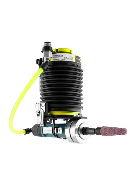 Der Bausatz enthält: FerRobotics ACF-K + Dynabrade Werkzeug Ref. 13214