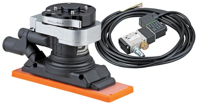 2-3/4" B x 8" L (70 mm x 203 mm) Dynaline-Schleifroboter, Zentralstaubsauger