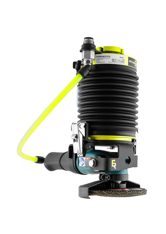 Der Bausatz enthält: FerRobotics ACF-K + Dynabrade Werkzeug Ref. 52639