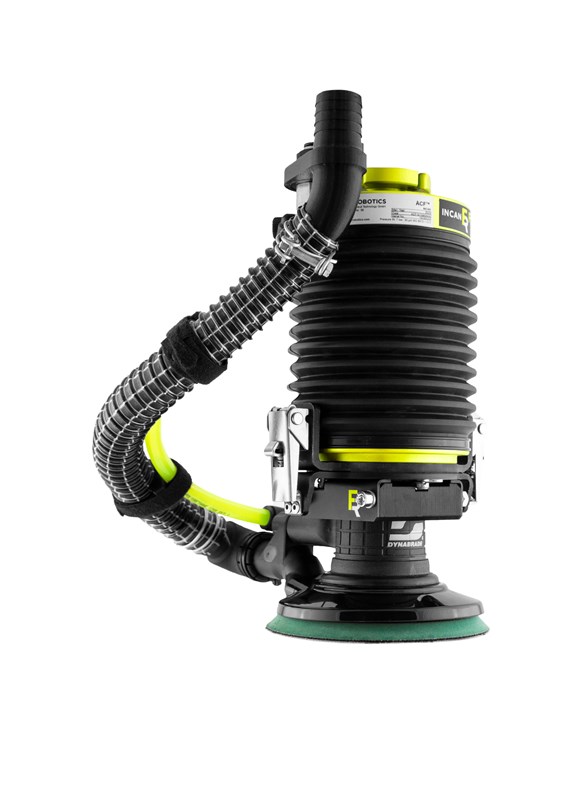 Der Bausatz enthält: FerRobotics ACF-K + Dynabrade Werkzeug Ref. 56830B